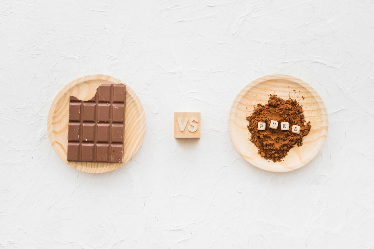 Ciocolata artizanala si ciocolata din supermarket diferenta de ingrediente